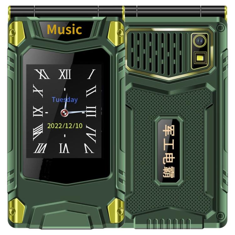 Téléphone robuste à double écran M7+ 4G, 2,8 pouces à l'intérieur, 2,4 pouces à l'extérieur, batterie 6800 mAh, 24 touches, lampe de poche, réseau : 4G, double SIM, SOS, M7+ 4G