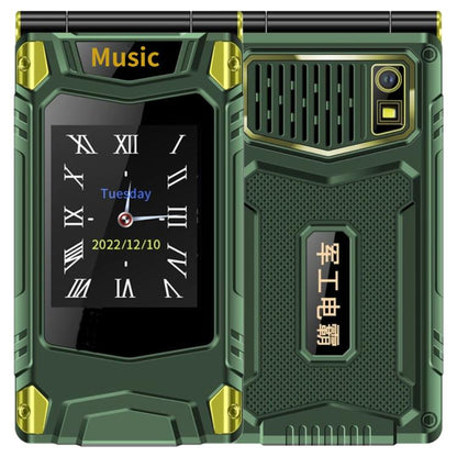 Téléphone robuste à double écran M7+ 4G, 2,8 pouces à l'intérieur, 2,4 pouces à l'extérieur, batterie 6800 mAh, 24 touches, lampe de poche, réseau : 4G, double SIM, SOS, M7+ 4G