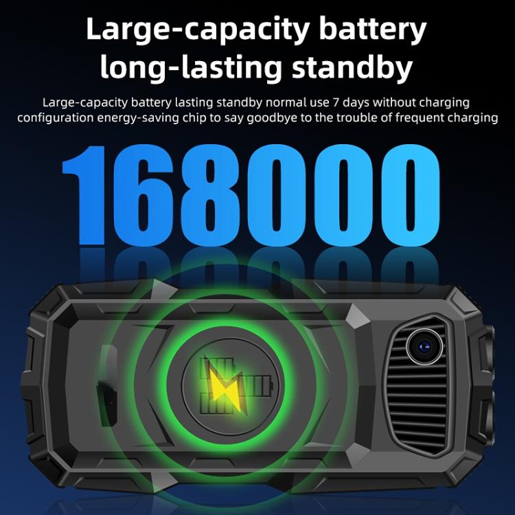 Téléphone robuste Q7+ 4G pour aînés, 1,77 pouces, 16 800 mAh, 21 touches, SOS, FM, réseau : 4G, double SIM