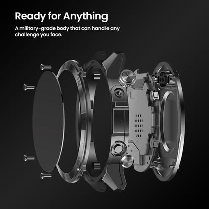 Montre connectée Zeblaze Stratos 2 Plus avec écran de 1,43 pouces et GPS 3 ATM pour la santé et le fitness, Stratos 2 Plus