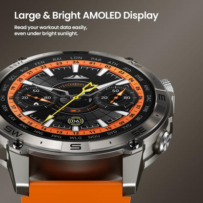 Montre connectée Zeblaze Stratos 2 Plus avec écran de 1,43 pouces et GPS 3 ATM pour la santé et le fitness, Stratos 2 Plus