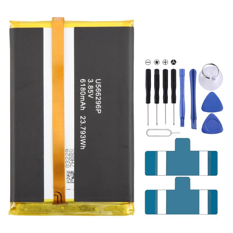 Remplacement de la batterie, For Blackview P6000 U566296P 6180mAh