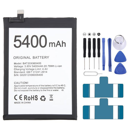 Remplacement de la batterie, For DOOGEE V20 / V20S BAT21ZN1336000 6000mAh, For Doogee S89 / S89 Pro BAT22M2012000 12000mAh, For DOOGEE S97 Pro BAT18735500 8500mAh, For DOOGEE X96 Pro BAT20X965400 5400mAh, For DOOGEE S59 Pro BAT20M1710050 10050mAh      ...