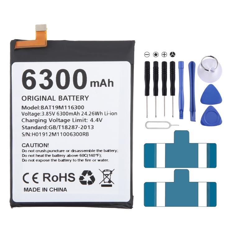 Remplacement de la batterie, For DOOGEE V20 / V20S BAT21ZN1336000 6000mAh, For Doogee S89 / S89 Pro BAT22M2012000 12000mAh, For DOOGEE S97 Pro BAT18735500 8500mAh, For DOOGEE X96 Pro BAT20X965400 5400mAh, For DOOGEE S59 Pro BAT20M1710050 10050mAh      ...