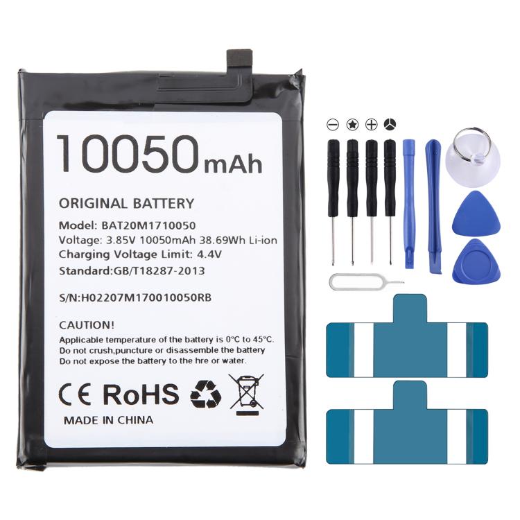 Remplacement de la batterie, For DOOGEE V20 / V20S BAT21ZN1336000 6000mAh, For Doogee S89 / S89 Pro BAT22M2012000 12000mAh, For DOOGEE S97 Pro BAT18735500 8500mAh, For DOOGEE X96 Pro BAT20X965400 5400mAh, For DOOGEE S59 Pro BAT20M1710050 10050mAh      ...