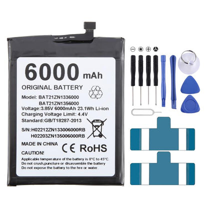 Remplacement de la batterie, For DOOGEE V20 / V20S BAT21ZN1336000 6000mAh, For Doogee S89 / S89 Pro BAT22M2012000 12000mAh, For DOOGEE S97 Pro BAT18735500 8500mAh, For DOOGEE X96 Pro BAT20X965400 5400mAh, For DOOGEE S59 Pro BAT20M1710050 10050mAh      ...
