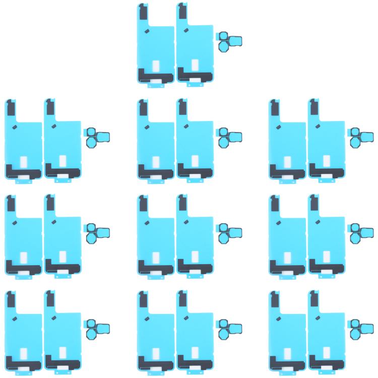 Lot de 10 autocollants noirs pour dissipateur de chaleur arrière avec coussinets en éponge pour caméra arrière