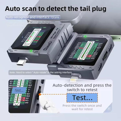 Testeur d'analyse complet de la prise arrière Qianli iBridge A3 pour les périphériques d'interface Lightning et Type-C
