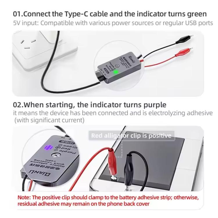 Câble adhésif pour batterie Qianli iP66 à retrait rapide pour iPhone