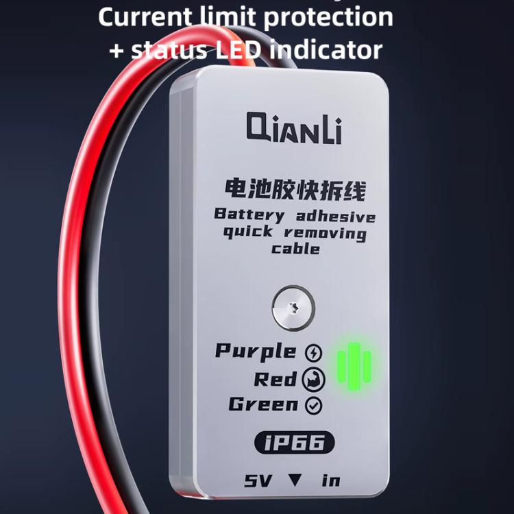 Câble adhésif pour batterie Qianli iP66 à retrait rapide pour iPhone