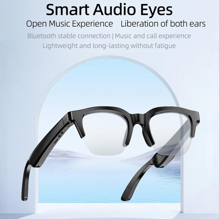 Lunettes Bluetooth intelligentes à réduction de bruit E60 ENC, E60 (Black), E60 (Transparent)