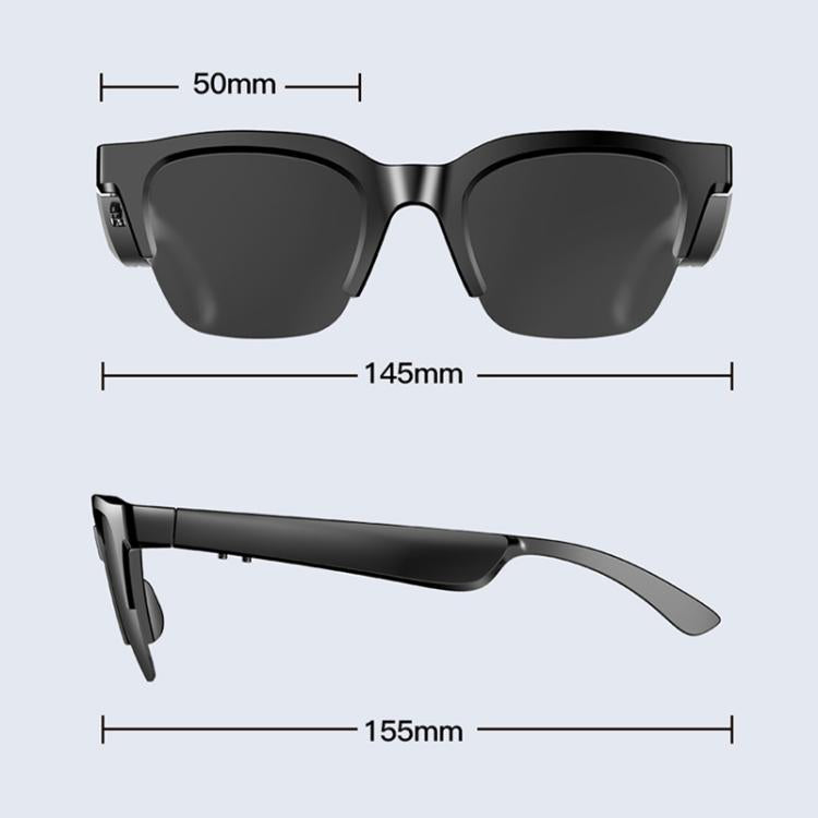 Lunettes Bluetooth intelligentes à réduction de bruit E60 ENC, E60 (Black), E60 (Transparent)