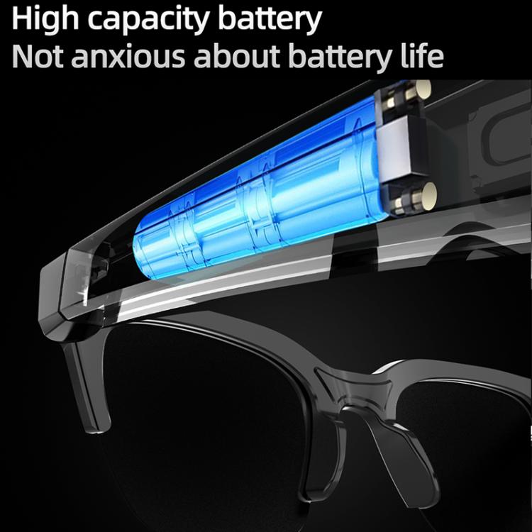 Lunettes Bluetooth intelligentes à réduction de bruit E60 ENC, E60 (Black), E60 (Transparent)
