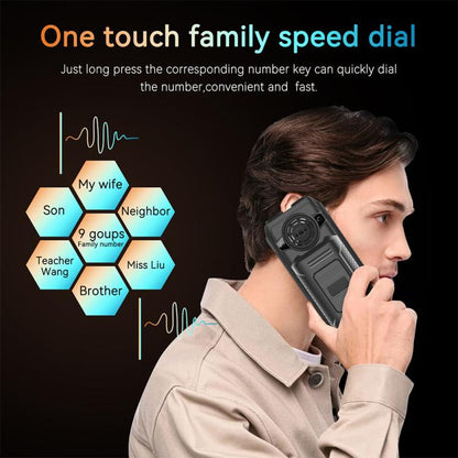 Téléphone à clavier à grand haut-parleur UNIWA M6000, 2,4 pouces, deux lampes de poche, 21 touches, SOS, FM, 4 SIM, GSM, EU Plug, US Plug, UK Plug, AU Plug