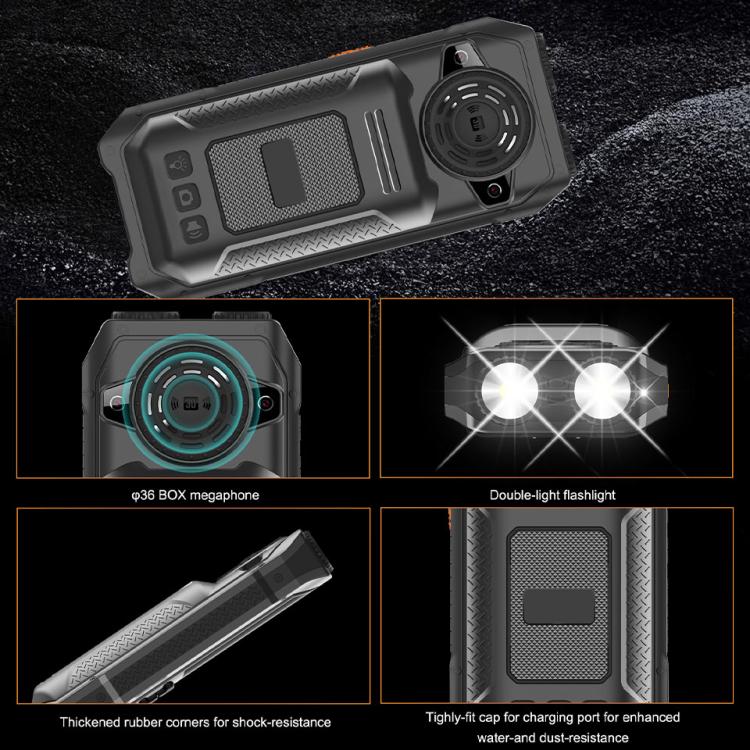 Téléphone à clavier à grand haut-parleur UNIWA M6000, 2,4 pouces, deux lampes de poche, 21 touches, SOS, FM, 4 SIM, GSM, EU Plug, US Plug, UK Plug, AU Plug