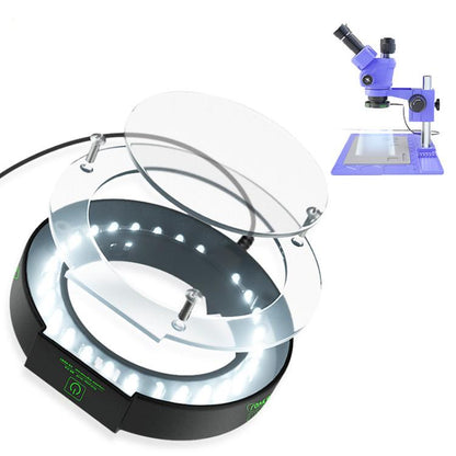 Source lumineuse annulaire tactile assistée par microscope Mijing GY-11, anti-poussière et anti-fumée