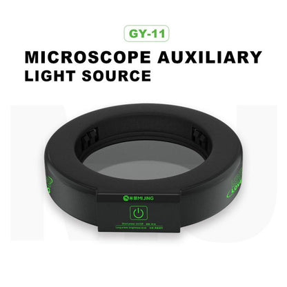 Source lumineuse annulaire tactile assistée par microscope Mijing GY-11, anti-poussière et anti-fumée