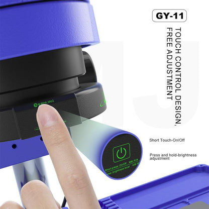 Source lumineuse annulaire tactile assistée par microscope Mijing GY-11, anti-poussière et anti-fumée