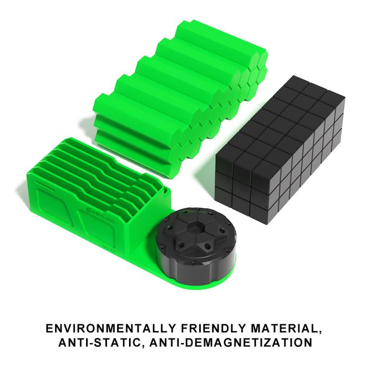 Mijing SN-12 Organiseur de rangement multifonctionnel rotatif à 360° + boîte de rangement en filet de plantation en étain