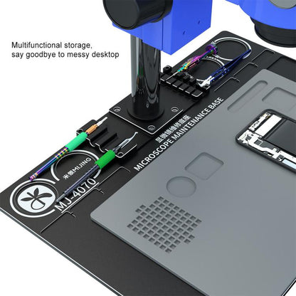 Tige fixe Mijing de 32 mm de diamètre, microscope universel en alliage d'aluminium, grande base