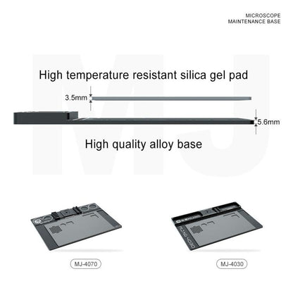 Tige fixe Mijing de 32 mm de diamètre, microscope universel en alliage d'aluminium, grande base