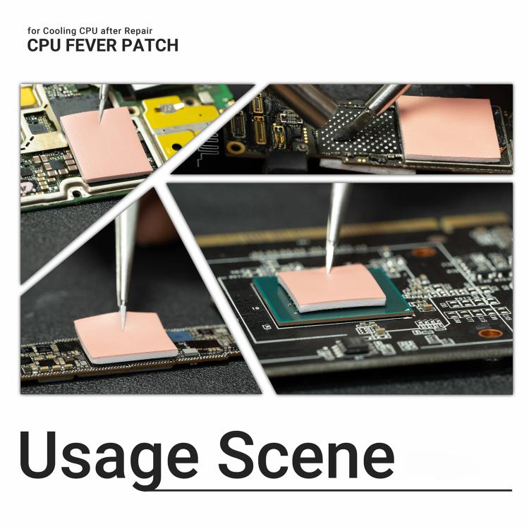 Coussinet en silicone prédécoupé pour dissipateur thermique de processeur 2uul SC09