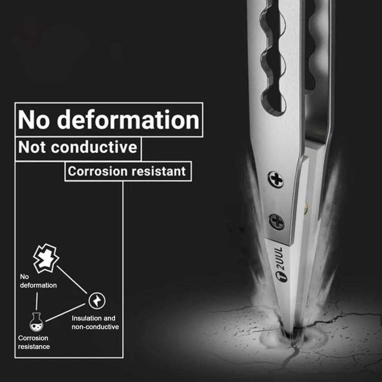 Pince à épiler en céramique isolante ultra-dure 2uul TW31