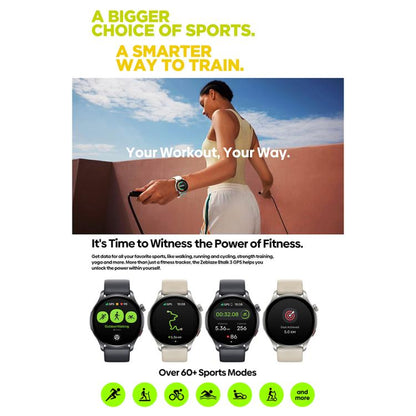 Montre connectée Zeblaze Btalk 3 GPS avec écran HD AMOLED de 1,43 pouce, prise en charge des appels Bluetooth