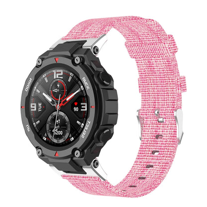 Sangle de remplacement en toile de nylon avec couteau utilitaire, For Huami Amazfit Ares A1908, For Huami Amazfit T-Rex  A1918