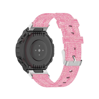 Sangle de remplacement en toile de nylon avec couteau utilitaire, For Huami Amazfit Ares A1908, For Huami Amazfit T-Rex  A1918