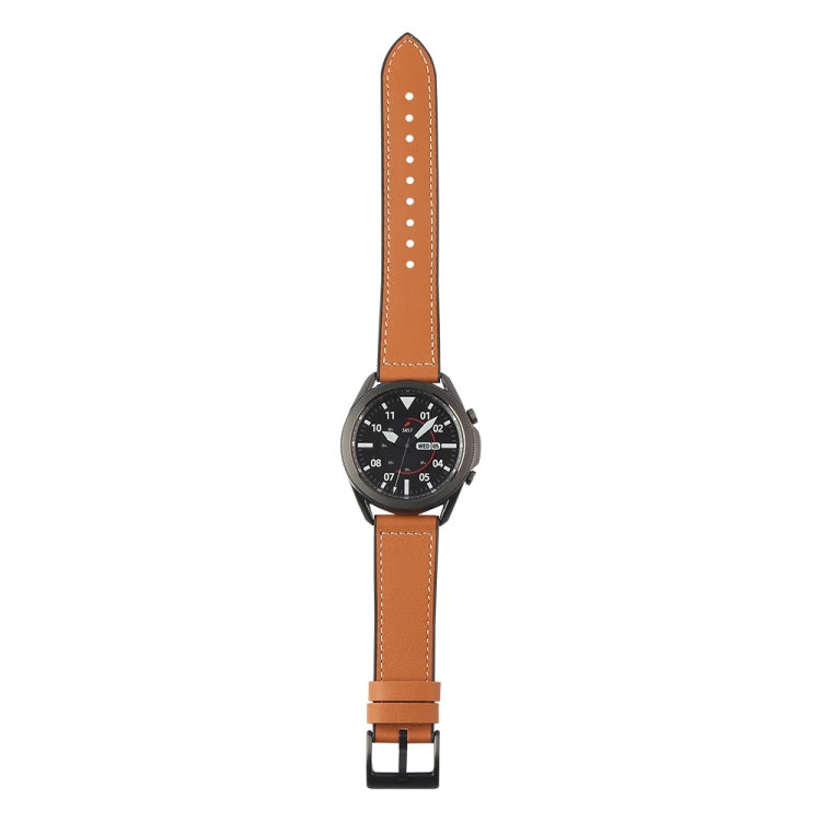 Bracelet de montre en TPU + cuir, For Samsung Galaxy Watch 3 41mm, For Samsung Galaxy Watch 3 45mm