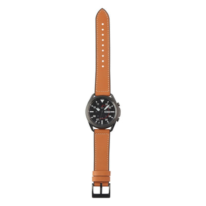 Bracelet de montre en TPU + cuir, For Samsung Galaxy Watch 3 41mm, For Samsung Galaxy Watch 3 45mm