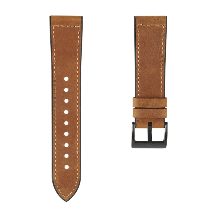 Bracelet de montre en TPU + cuir, For Samsung Galaxy Watch 3 41mm, For Samsung Galaxy Watch 3 45mm