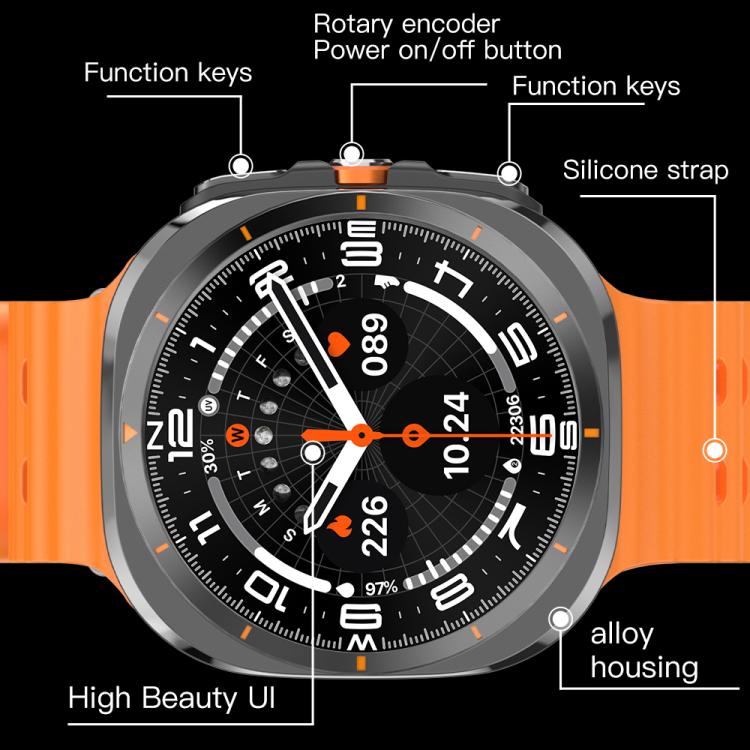 Montre connectée Bluetooth X7 avec écran IPS de 1,51 pouce et surveillance de la santé