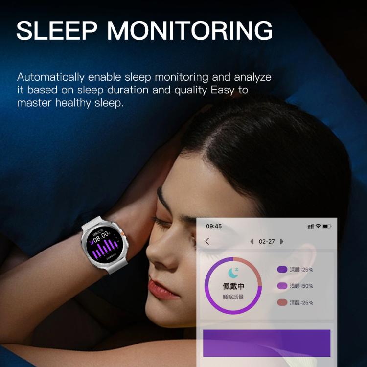 Montre connectée Bluetooth X7 avec écran IPS de 1,51 pouce et surveillance de la santé