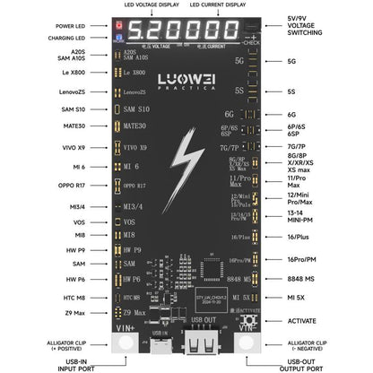 LUOWEI LW-B03 Battery Fast Charging Activation Board for iPhone/Android