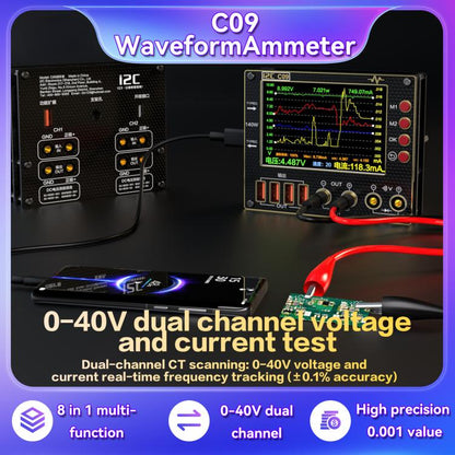i2C C09 Charge Detection / Voltage Measurement Digital Waveform Ammeter