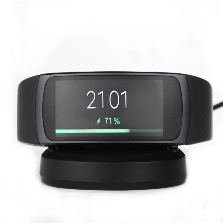 Base de chargement sans fil en TPE pour montre connectée xDfind avec interface USB, For Samsung Gear Fit2 / Fit2 Pro