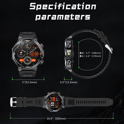 Montre connectée AK82 BT Call, compatible avec le suivi de l'oxygénation sanguine, de la pression artérielle, de la fréquence cardiaque et de la santé sportive.