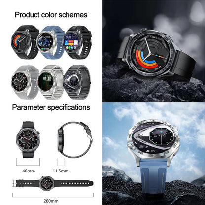 Montre connectée AK83 BT Call, avec suivi de la pression artérielle, de la fréquence cardiaque et de la santé sportive.