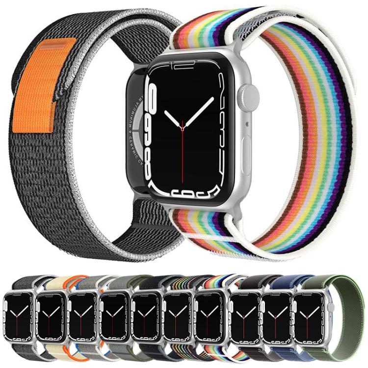 Bracelet de montre en nylon à double boucle xDfind, For Apple Watch 46mm / 49mm / 45mm / 44mm, For Apple Watch 42mm / 41mm / 40mm / 38mm