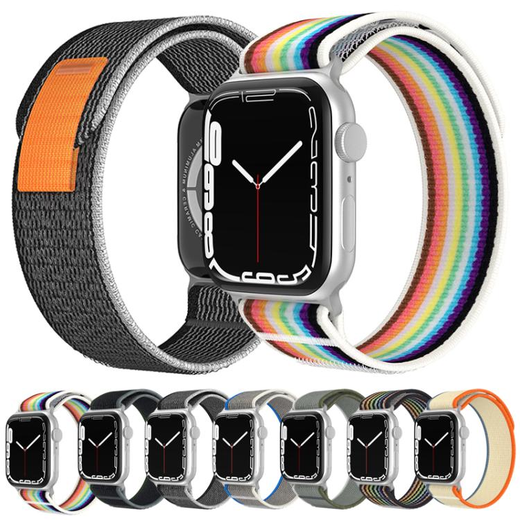 Bracelet de montre en nylon à double boucle xDfind, For Apple Watch 46mm / 49mm / 45mm / 44mm, For Apple Watch 42mm / 41mm / 40mm / 38mm