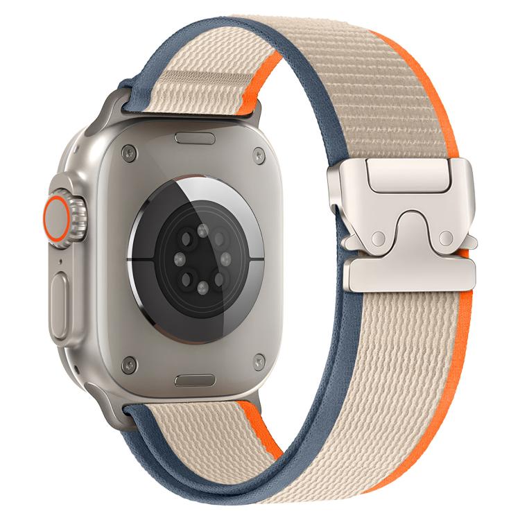 Bracelet de montre en nylon avec boucle en titane et bouton-pression xDfind, For Apple Watch 46mm / 49mm / 45mm / 44mm, For Apple Watch 42mm / 41mm / 40mm / 38mm