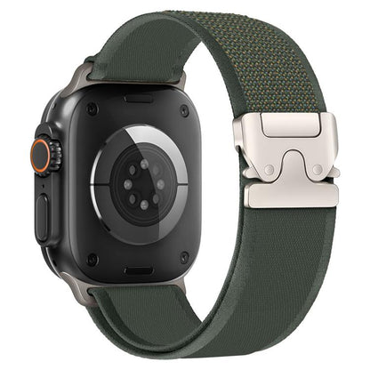 Bracelet de montre en nylon avec boucle en titane et bouton-pression xDfind, For Apple Watch 46mm / 49mm / 45mm / 44mm, For Apple Watch 42mm / 41mm / 40mm / 38mm