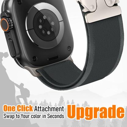Bracelet de montre en nylon avec boucle en titane et bouton-pression xDfind, For Apple Watch 46mm / 49mm / 45mm / 44mm, For Apple Watch 42mm / 41mm / 40mm / 38mm