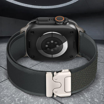 Bracelet de montre en nylon avec boucle en titane et bouton-pression xDfind, For Apple Watch 46mm / 49mm / 45mm / 44mm, For Apple Watch 42mm / 41mm / 40mm / 38mm