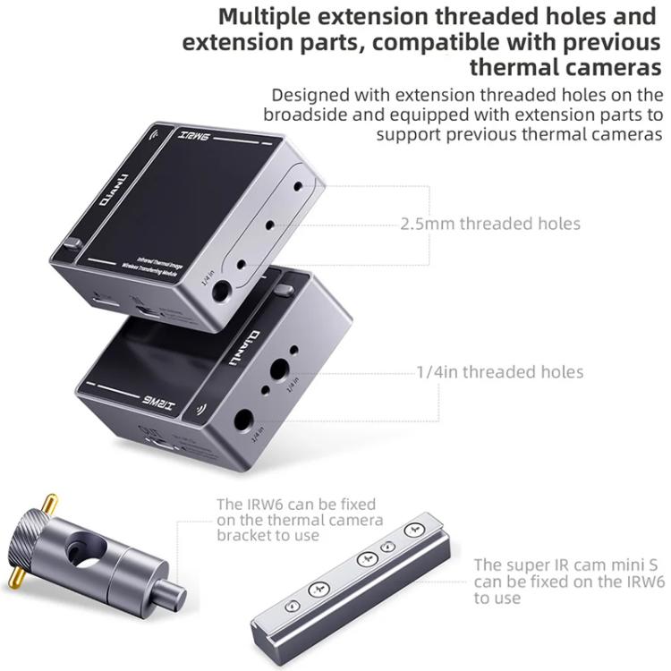 Module de transfert sans fil d'images thermiques infrarouges QianLi IRW6 compatible avec la série Super Cam, QianLi IRW6