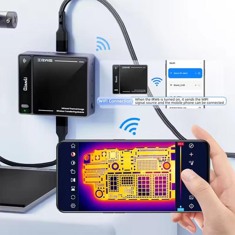 Module de transfert sans fil d'images thermiques infrarouges QianLi IRW6 compatible avec la série Super Cam, QianLi IRW6