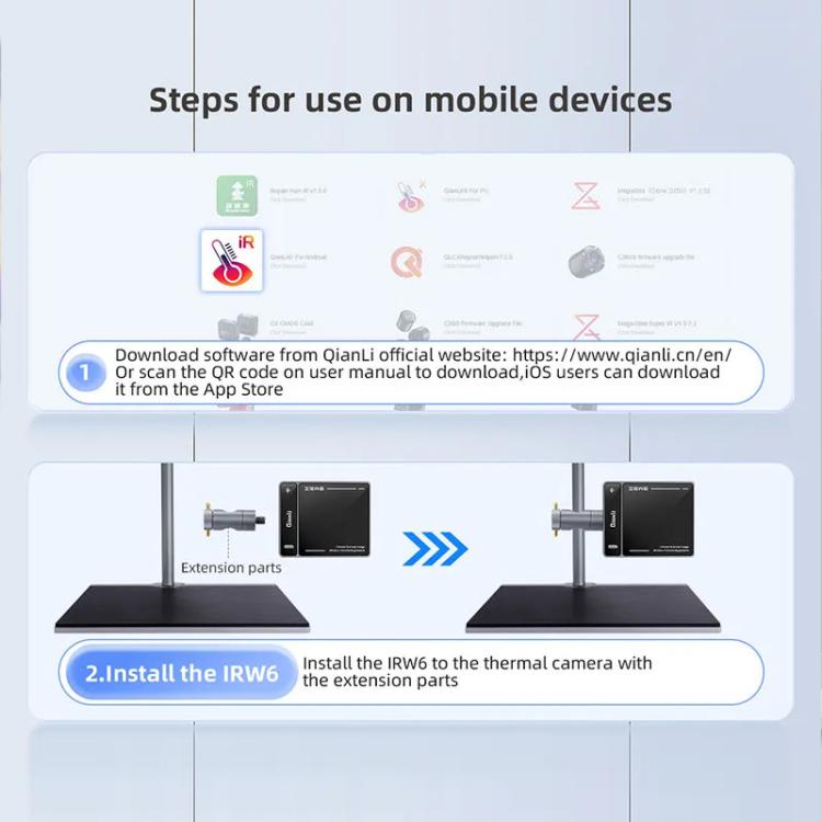 Module de transfert sans fil d'images thermiques infrarouges QianLi IRW6 compatible avec la série Super Cam, QianLi IRW6