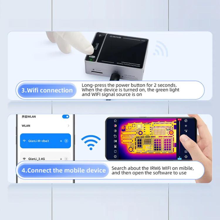 Module de transfert sans fil d'images thermiques infrarouges QianLi IRW6 compatible avec la série Super Cam, QianLi IRW6